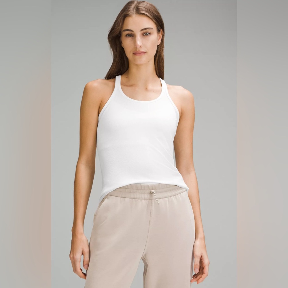 NWT Lululemon (6) Hold Tight Thin Strap Racerback Tank White
